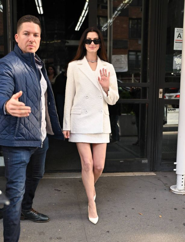Anne Hathaway - Seen out in New York