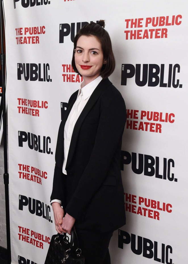 Anne Hathaway - The Public Theater's 'Josephine And I' Opening Night in NYC