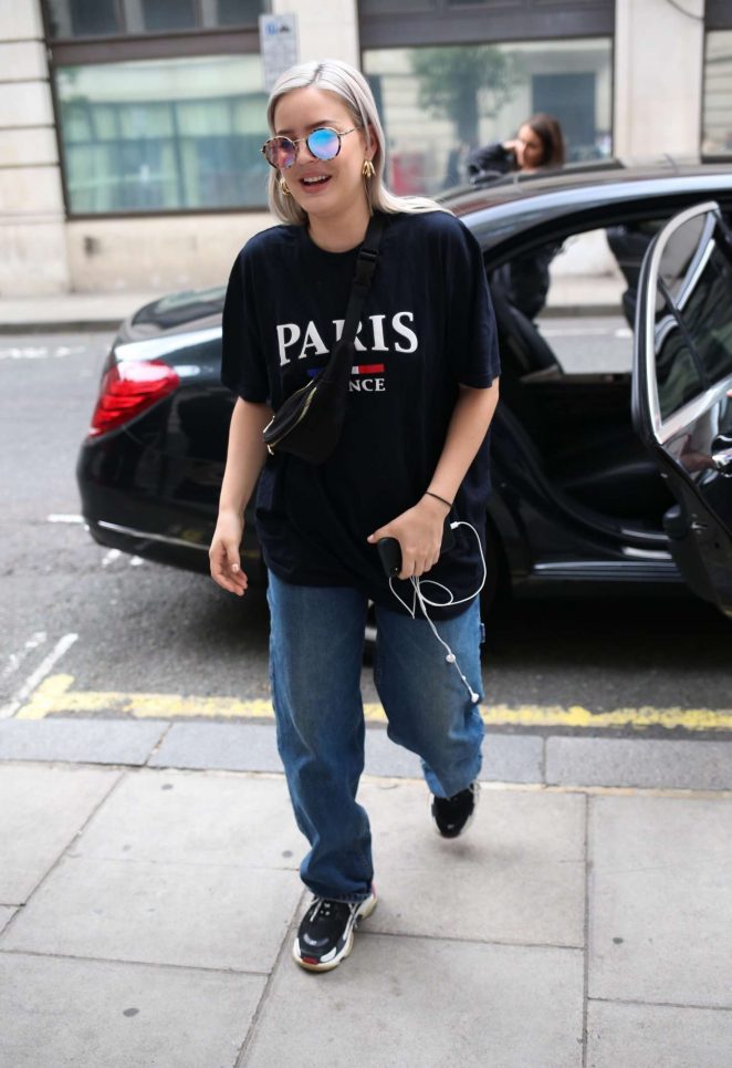 Anne Marie - Arriving at BBC Studios in London