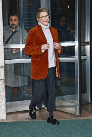 Annette Bening - Seen while exiting ABC studios in New York