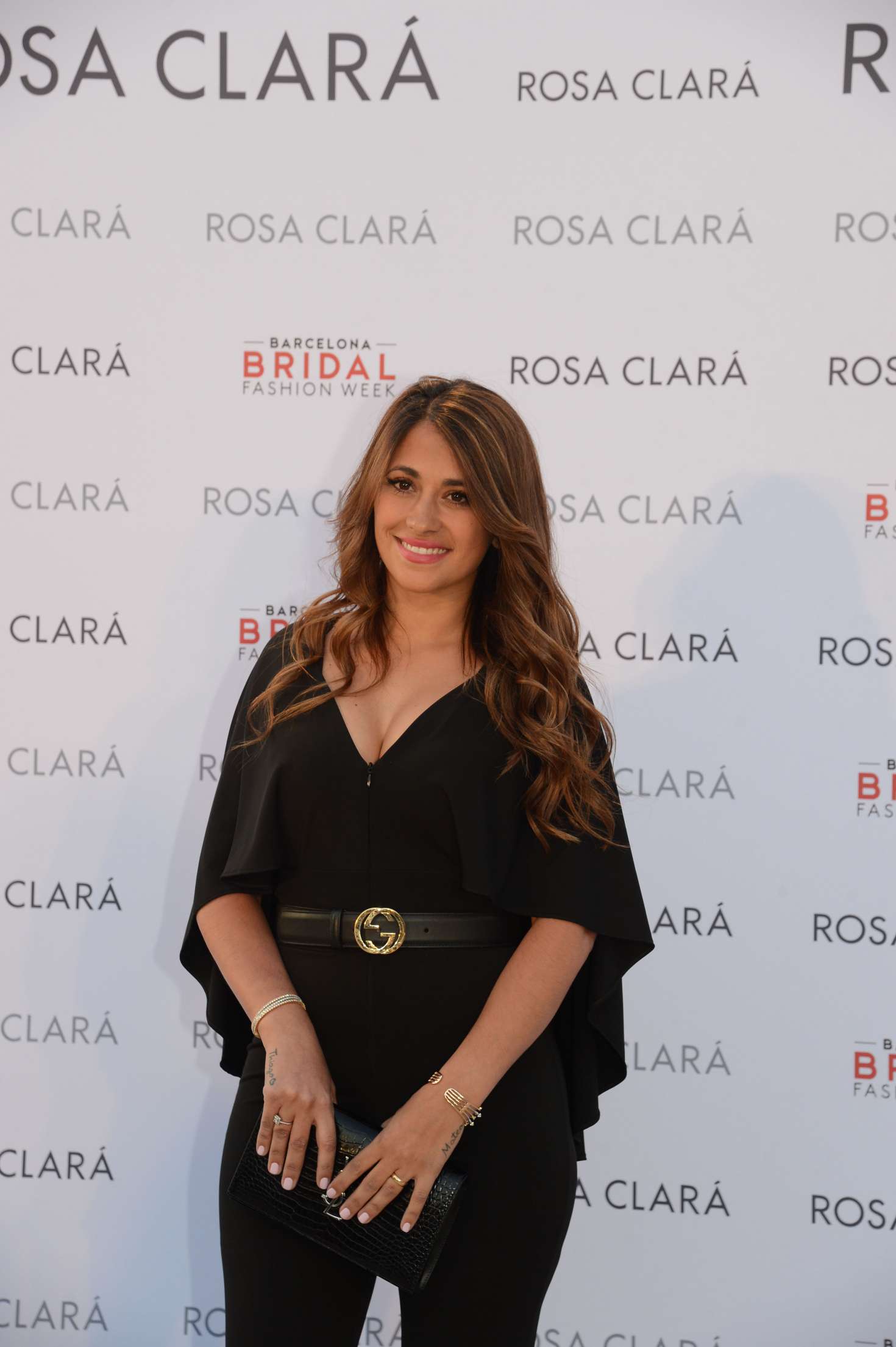 Antonella Roccuzzo - Rosa Clara Presented her wedding collection 2019 in Barcelona