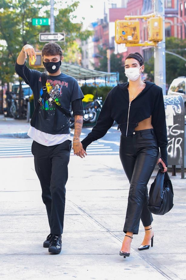 Anwar Hadid and Dua Lipa - Seen while out and about in New York