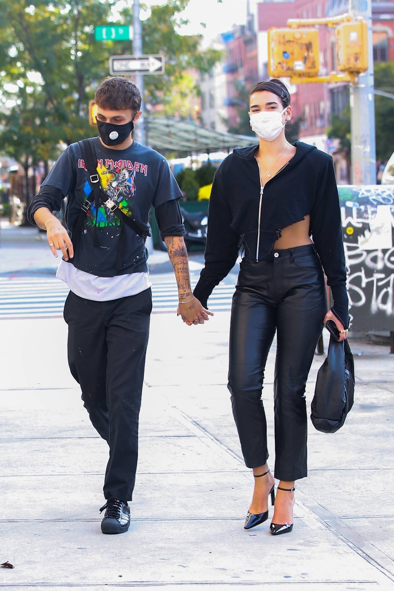 Dua Lipa 2020 : Anwar Hadid and Dua Lipa – Seen while out and about in New York-04