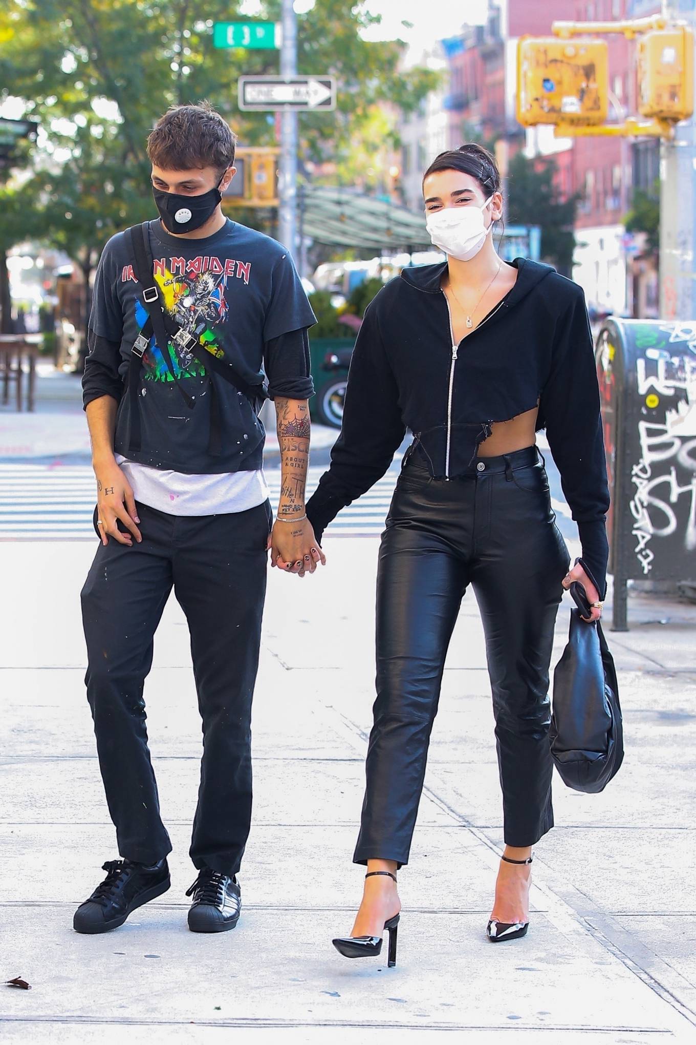 Dua Lipa 2020 : Anwar Hadid and Dua Lipa – Seen while out and about in New York-05