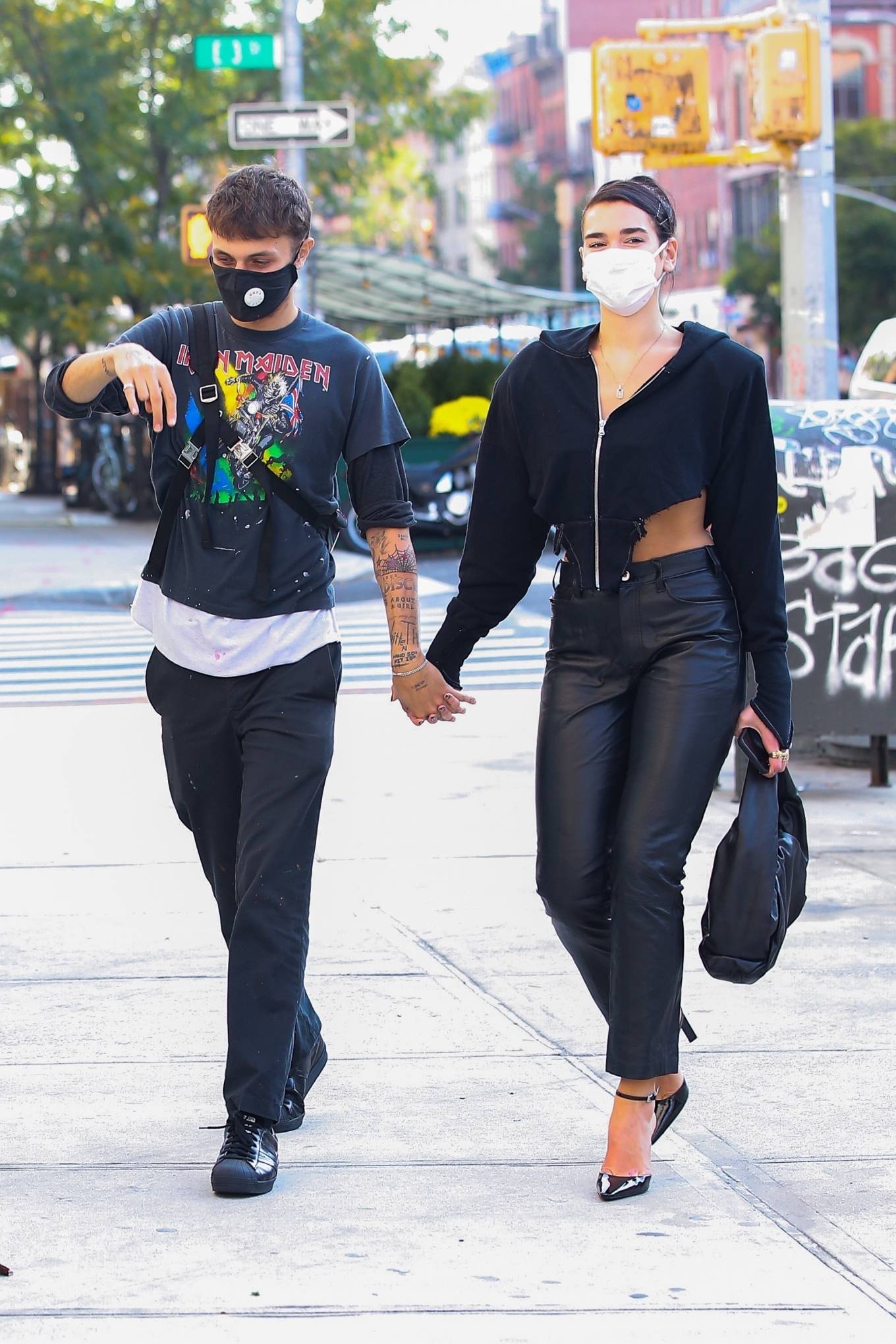 Dua Lipa 2020 : Anwar Hadid and Dua Lipa – Seen while out and about in New York-06