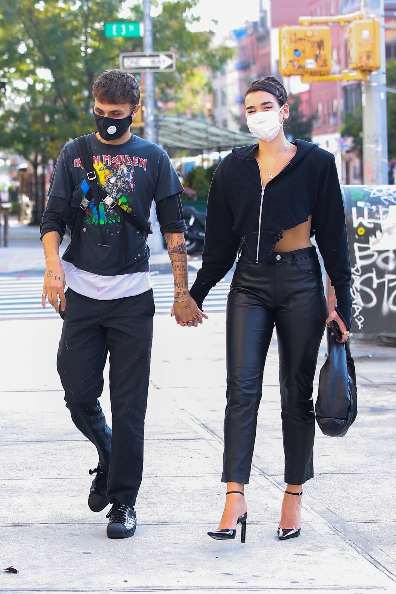 Dua Lipa 2020 : Anwar Hadid and Dua Lipa – Seen while out and about in New York-11