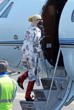 Anya Taylor-Joy - departs from Van Nuys airport - California