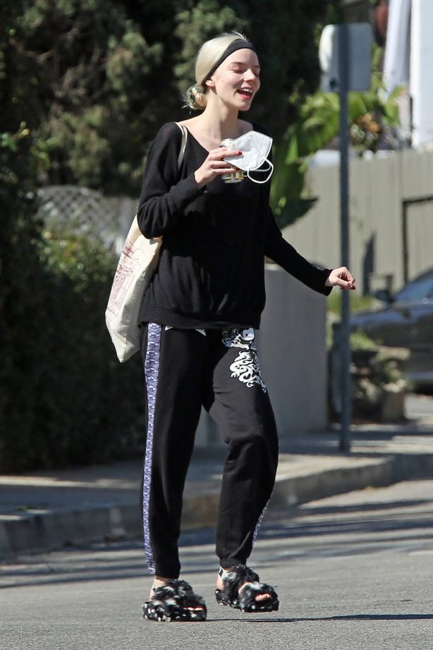 Anya Taylor-Joy - Is spotted with no make up in Los Angeles