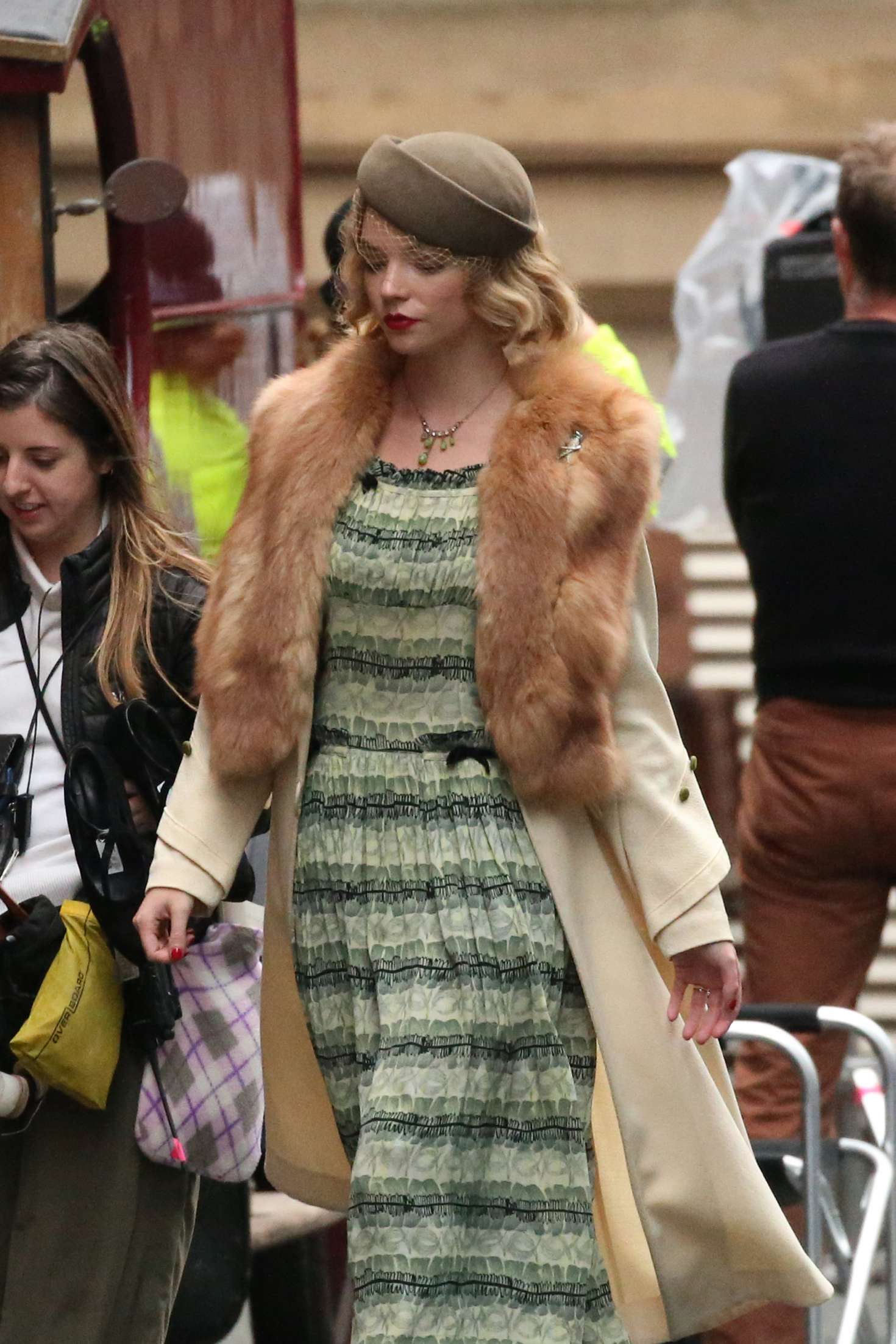 Anya Taylor Joy On Set Of Peaky Blinders In Manchester Gotceleb