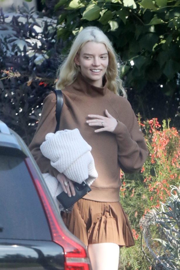 Anya Taylor Joy - Seen wearing her wedding ring with Malcolm McRae in Los Angeles