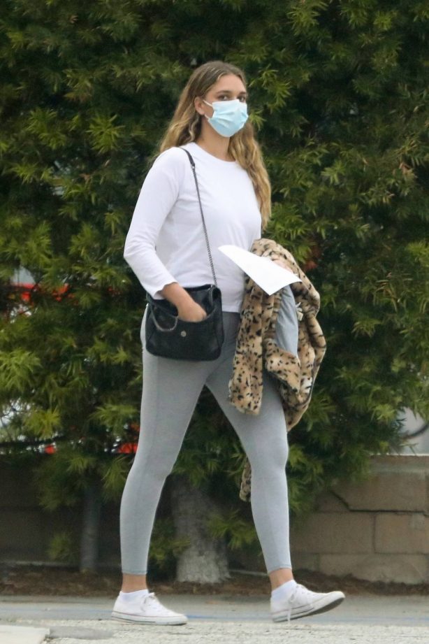 April Love Geary - Seen while she leaves urgent care in Malibu