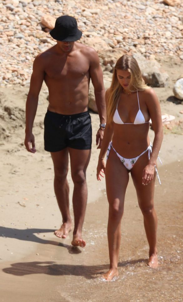 Arabella Chi and Wes Nelson - In a bikini spotted on a beach in Ibiza