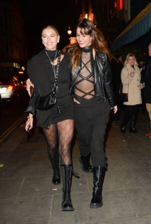 Arabella Chi spotted - Leaving the Aegean-inspired bar and Hovarda Restaurant in London