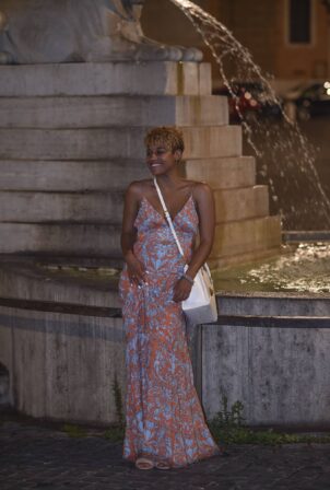 Ariana DeBose - Poses for the paparazzi in Rome