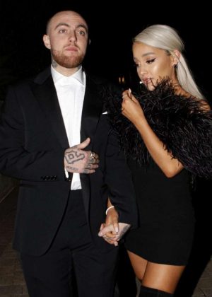 Ariana Grande and Mac Miller - Attending an Oscar party in Los Angeles