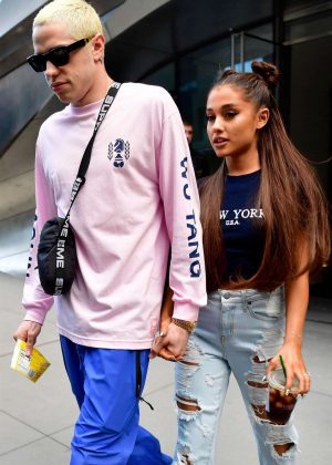 Ariana Grande and Pete Davidson - Heading to her concert in New York