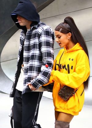 Ariana Grande and Pete Davidson out in Chelsea