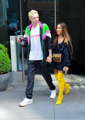 Ariana Grande and Pete Davidson out in New York City