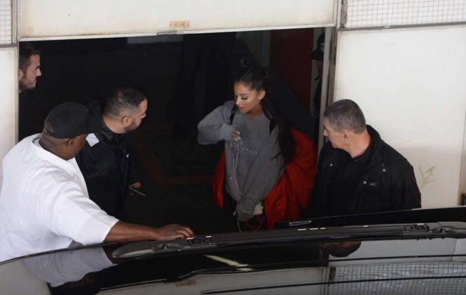 Ariana Grande Arrives in Brazil