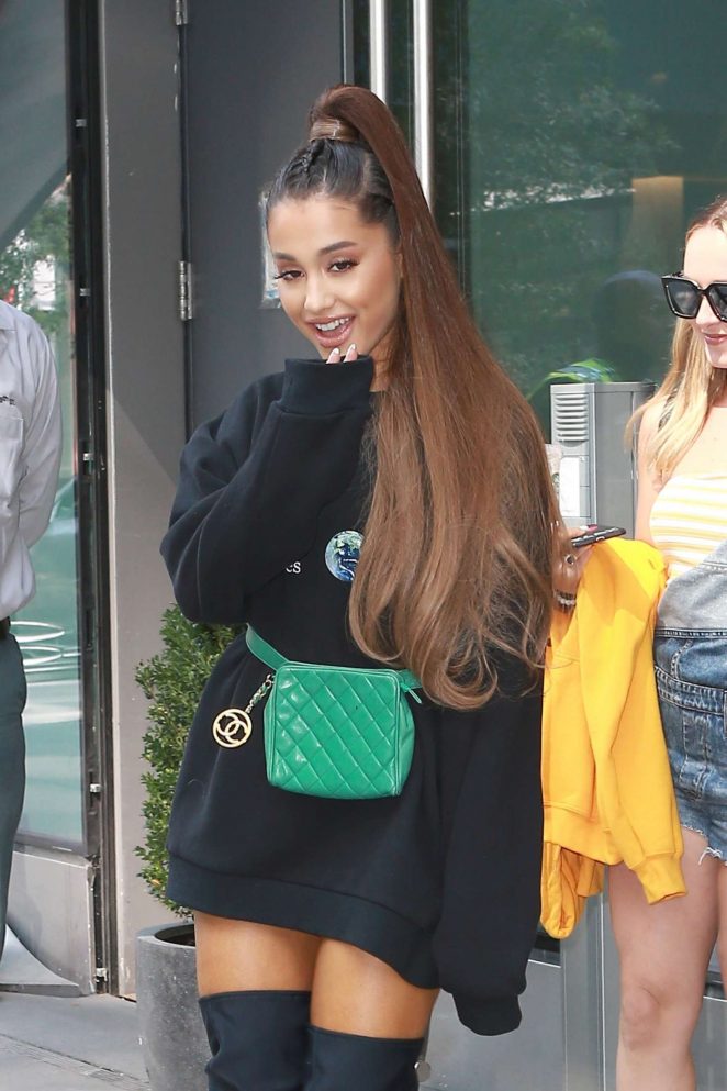 Ariana Grande - Leaving her apartment in New York City