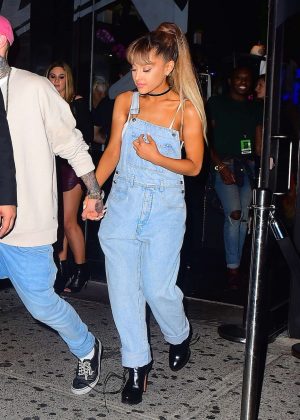 Ariana Grande - Leaving The Republic Records VMA After Party in NYC