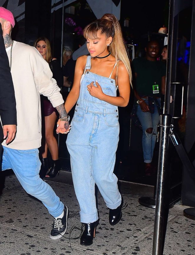 Ariana Grande - Leaving The Republic Records VMA After Party in NYC