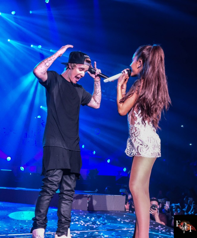 Ariana Grande - Performing with Justin Bieber in Miami