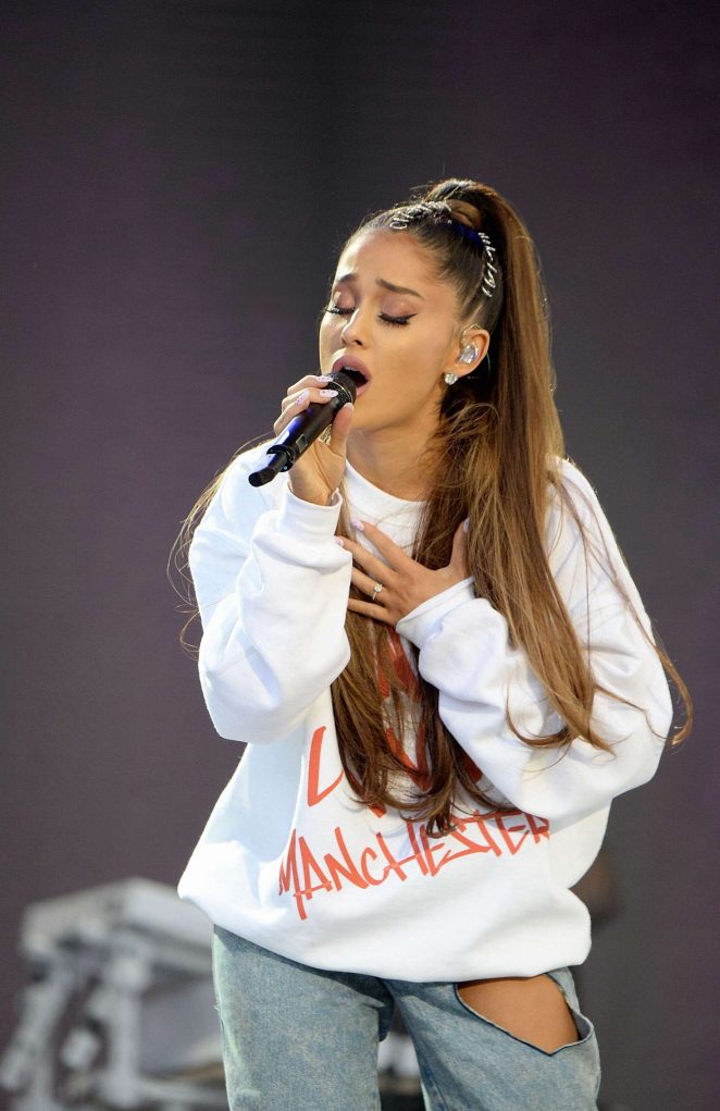 Ariana Grande - Performs on One Love Manchester Benefit Concert in Manchester
