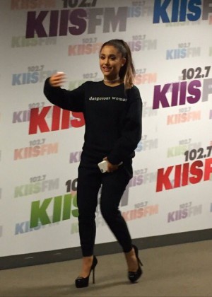 Ariana Grande - Visiting KIIS FM 102.7 in NYC