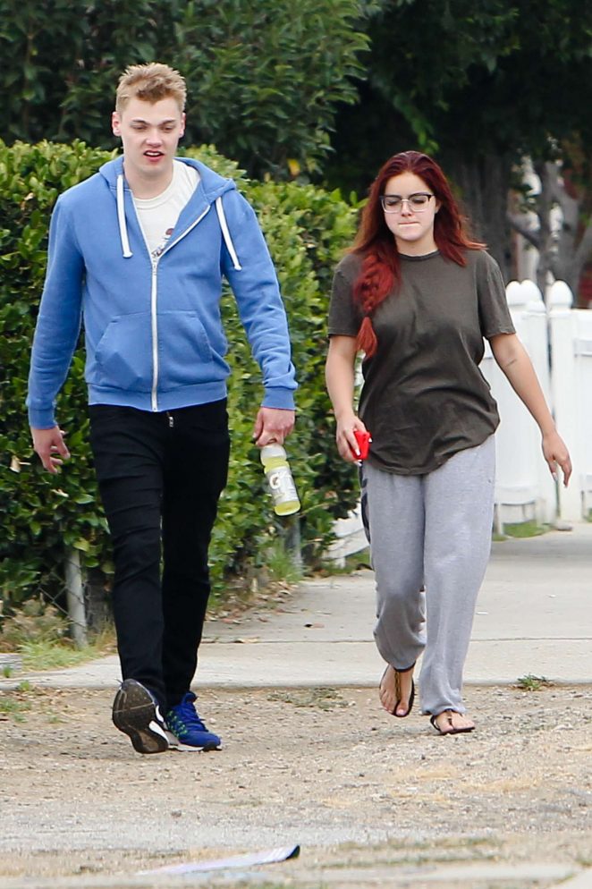 Ariel Winter and Levi Meaden out in LA