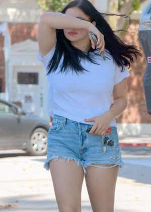 Ariel Winter in Denim Shorts - Out in Los Angeles