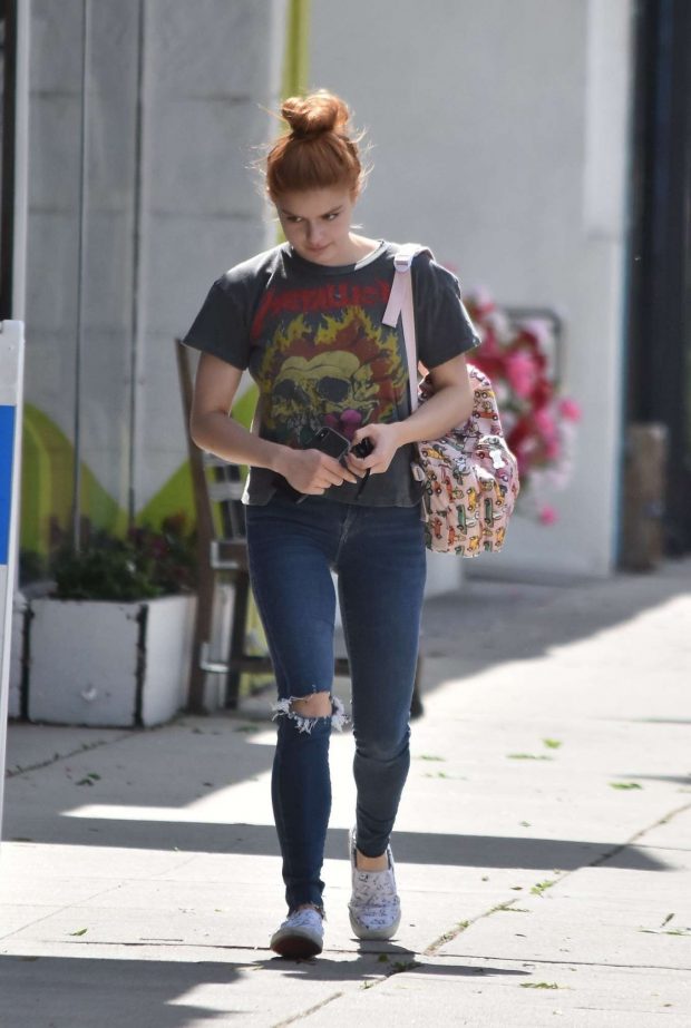 Ariel Winter in Ripped Denim - Out in Los Angeles