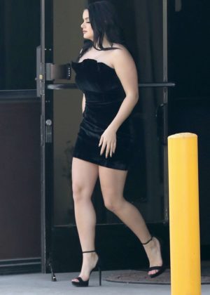 Ariel Winter in Short Black Dress out in Studio City