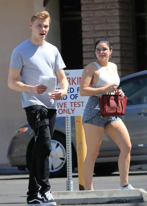 Ariel Winter in Shorts and Levi Meaden out in Los Angeles