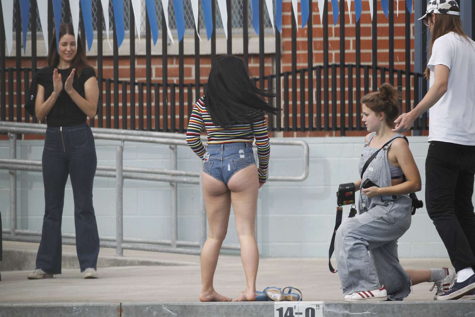 Ariel Winter in Swimsuit on the Set of a Photoshoot in Los Angeles. 