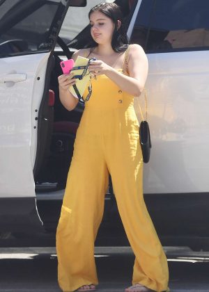 Ariel Winter in Yellow Jumpsuit - Out in West Hollywood