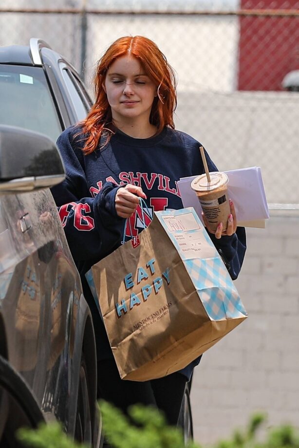 Ariel Winter - seen leaving a hair salon in West Hollywood