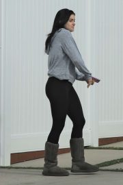 Ariel Winter - Wearing leggings and UGG boots in Los Angeles
