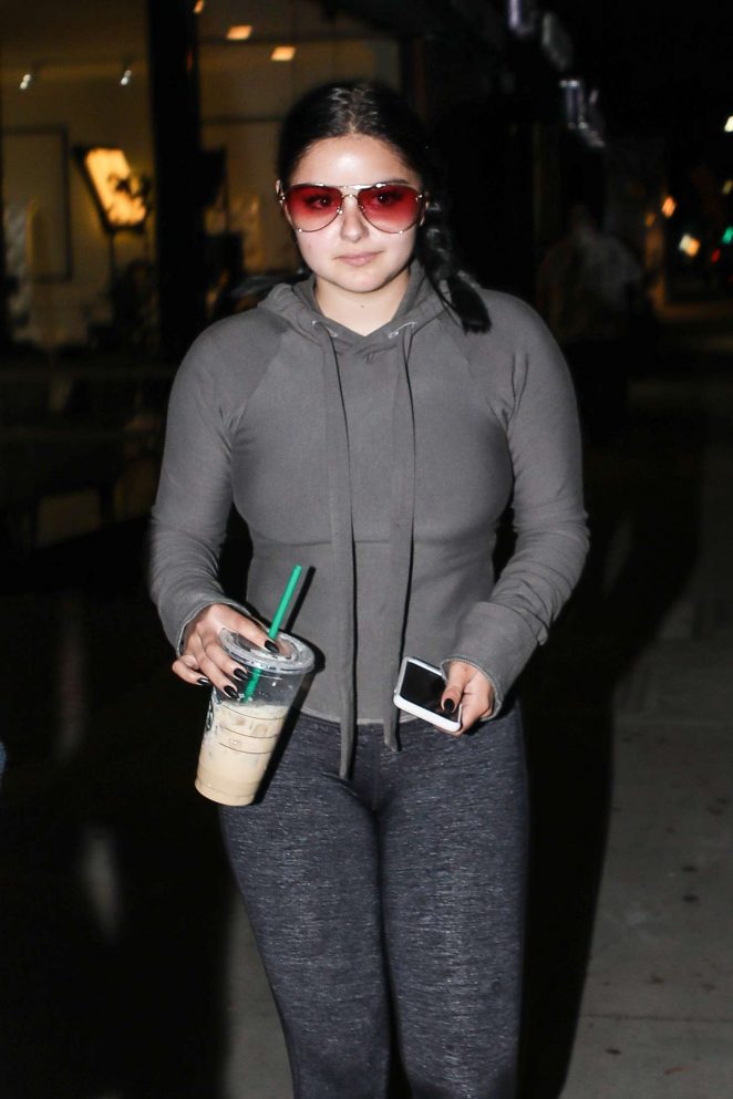 Ariel Winter in Spandex with a friend out in Los Angeles