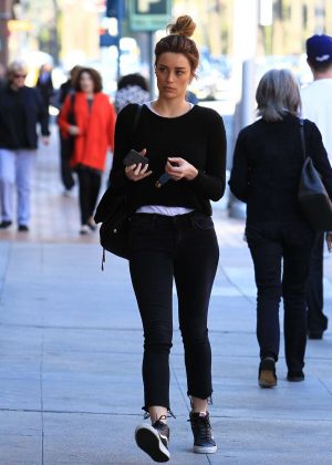 Arielle Vandenberg out shopping in Beverly Hills
