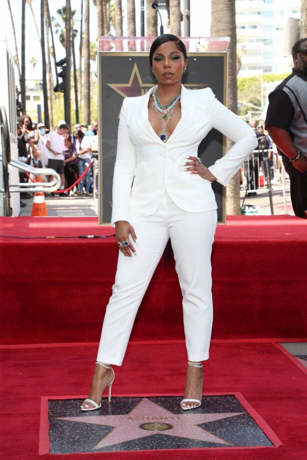Ashanti - Honored with Star on the Hollywood Walk of Fame in LA