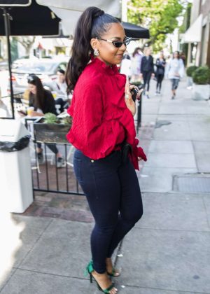 Ashanti in Tight Jeans – Leaves Alfred’s Coffee in West Hollywood ...