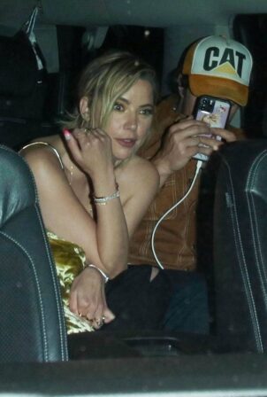 Ashely Benson - Spotted with a mystery man at Delilah in West Hollywood