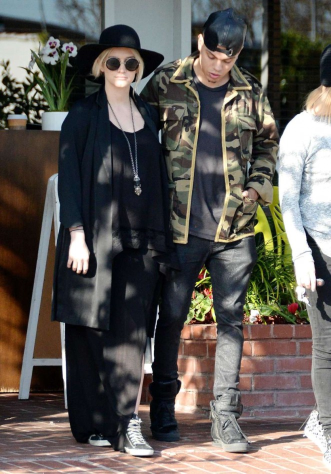 Ashlee Simpson and Evan Ross Leaving Fred Segal in West Hollywood
