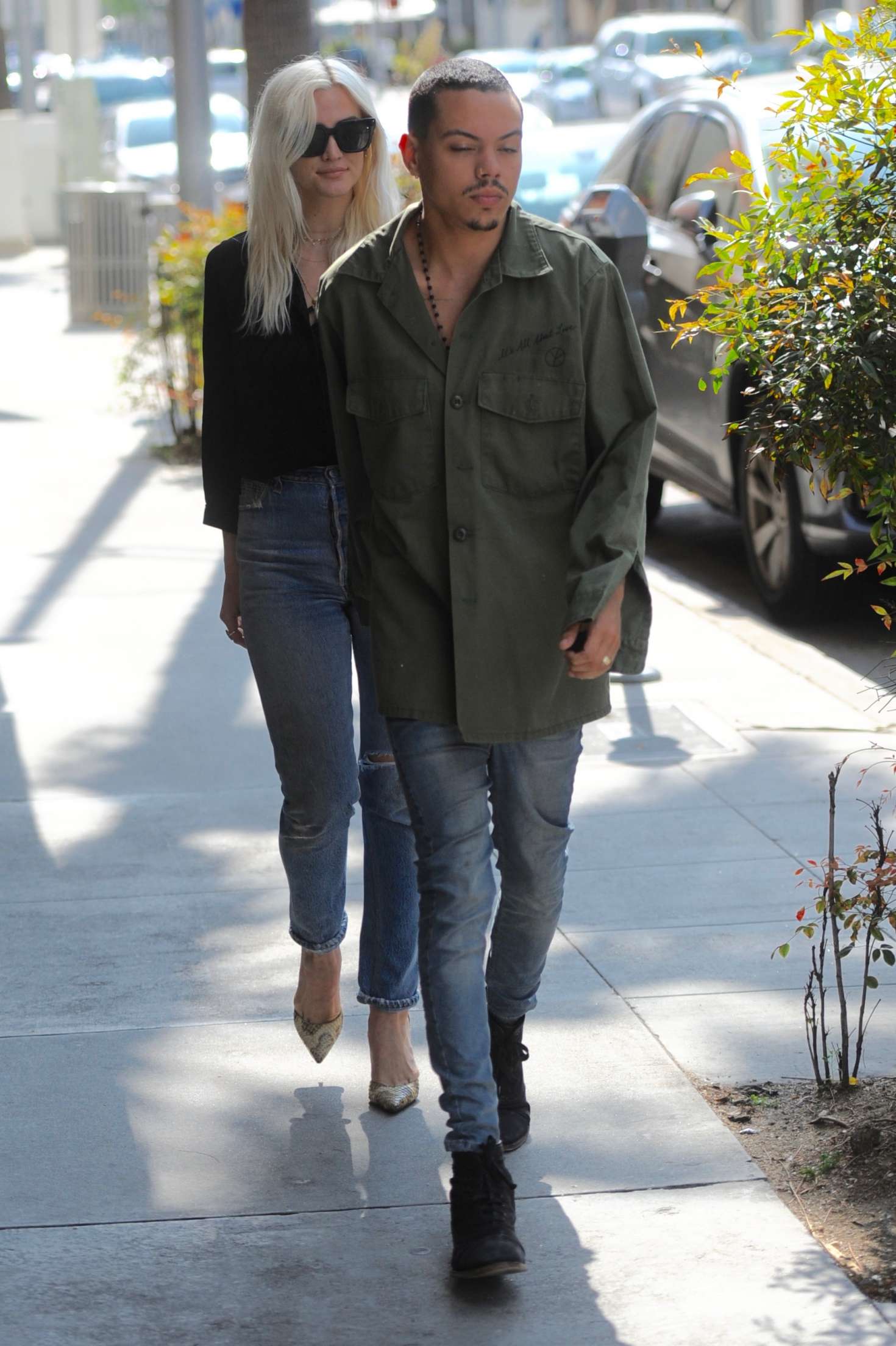 Ashlee Simpson and Evan Ross out in Beverly Hills