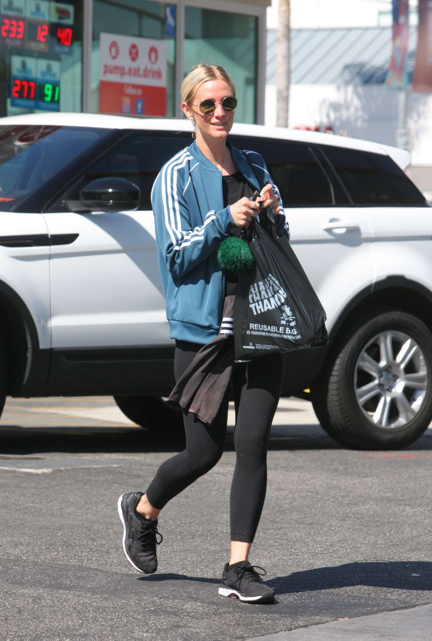 Ashlee Simpson in Tights out in LA | GotCeleb