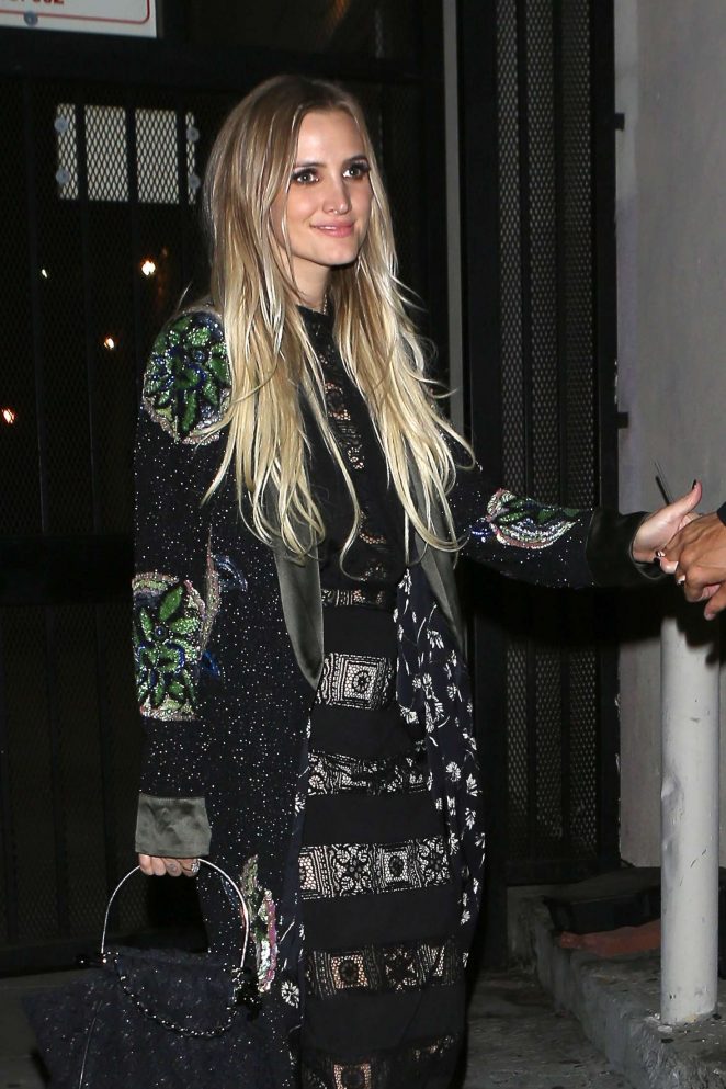 Ashlee Simpson - Leaves her 32nd Birthday Bash in Hollywood