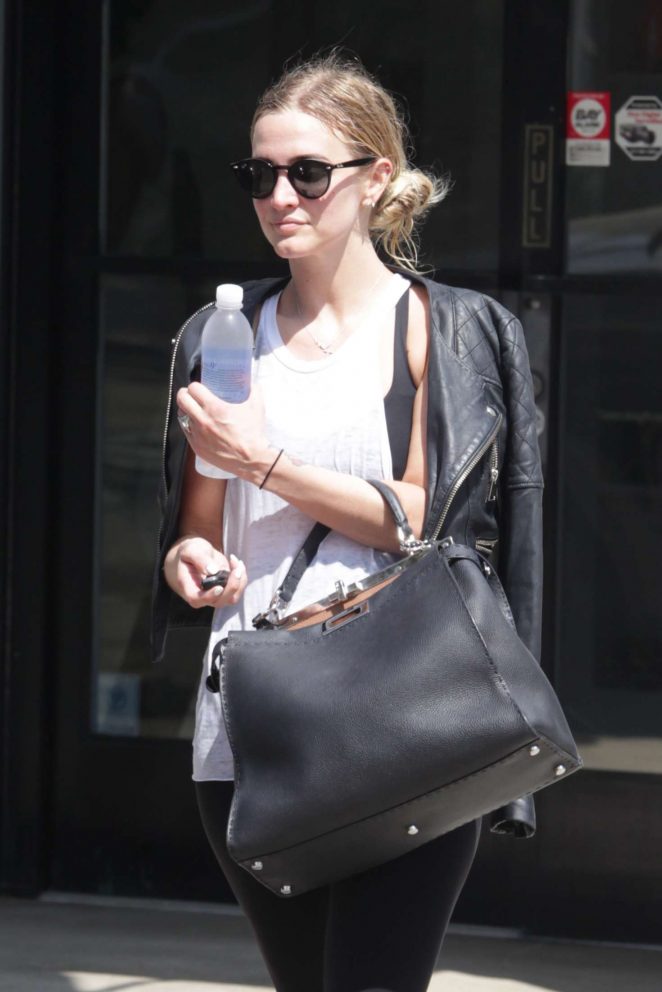 Ashlee Simpson out in Studio City