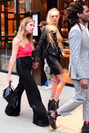 Ashley Benson and Cara Delevingne - Leaving Met Gala After Party in NY