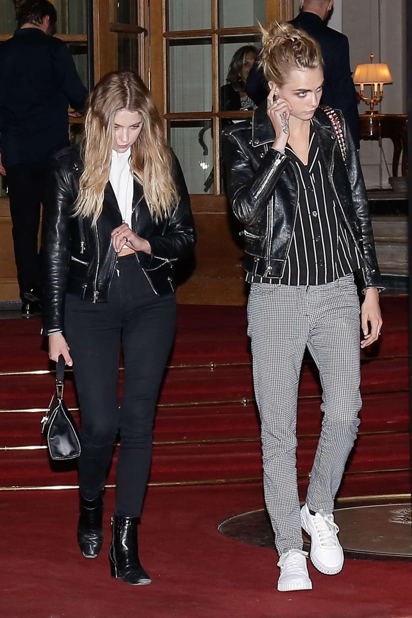 Ashley Benson and Cara Delevingne - Leaving Ritz Hotel in Paris